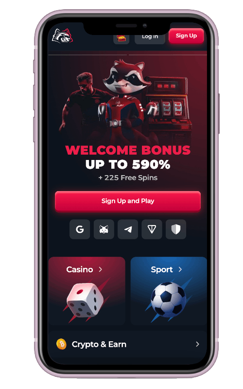 Tela de configuracao mobile do BetFury